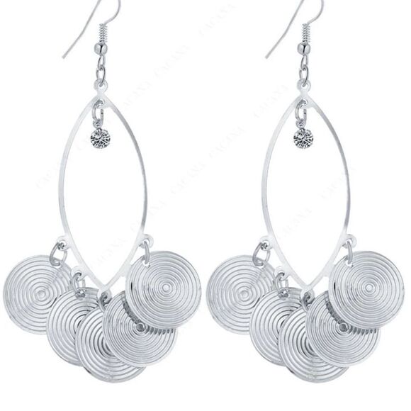 Boho Disc Earrings - Picture 4 of 8